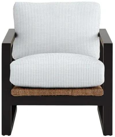 Effie Exposed Wood Chair - Inside Out Ticking Stripe - Handcrafted