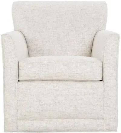 Scottie Square Swivel Chair - Blush Chenille Geo