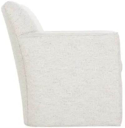 Scottie Square Swivel Chair - Blush Chenille Geo