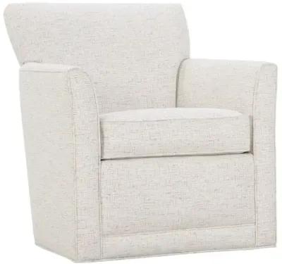 Scottie Square Swivel Chair - Blush Chenille Geo