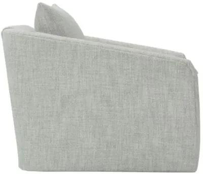 Mabel Swivel Chair - Platinum Boucle