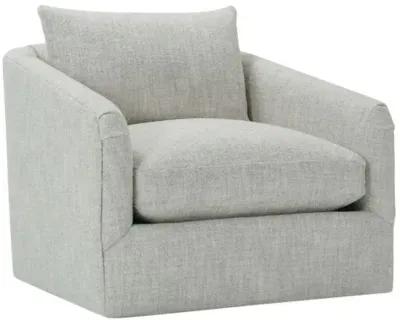 Mabel Swivel Chair - Platinum Boucle