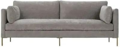 Benji Velvet Sofa - Mineral Grey Chenille