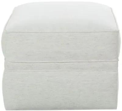 Sadie Upholstered Ottoman - Natural Chenille - Beige