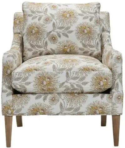 Naya Accent Chair - Gold Floral, Comfortable, Durable