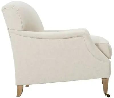 Leo Accent Chair - Ivory - Yellow, Comfortable, Durable