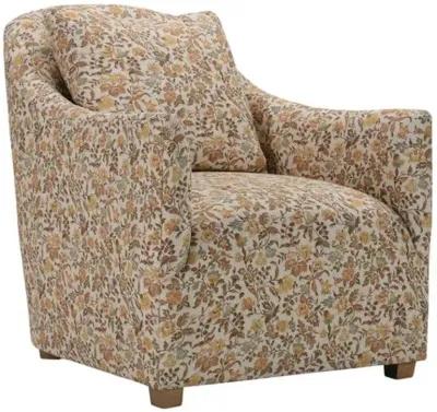 Tilda Accent Chair - Gold Floral, Comfortable, Durable, Cushioned