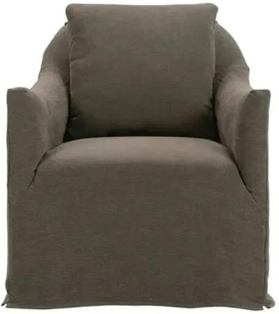 Jianna Slipcover Swivel Chair - Linen