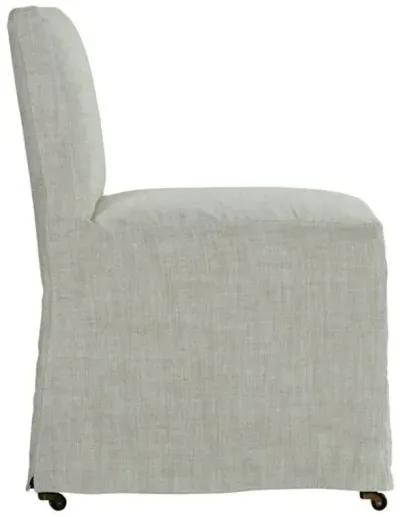 Charli Slipcover Dining Chair - Natural Linen - Beige