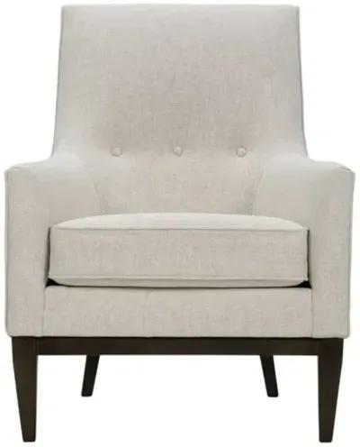 Zoya Accent Chair - Ivory, Comfortable, Durable