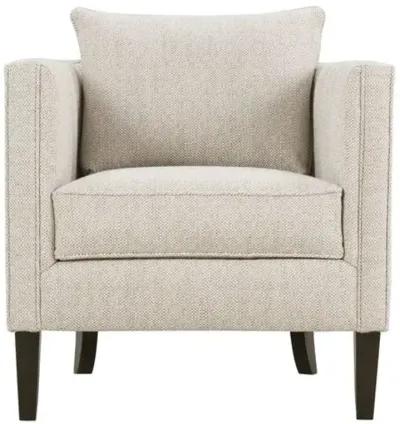 Mae Accent Chair - Almond Basketweave - Brown, Comfortable, Durable