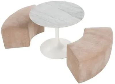 Baker Upholstered Bench - Blush Velvet - Pink