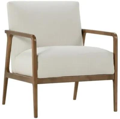 Matheo Wood Frame Accent Chair - White, Comfortable, Durable