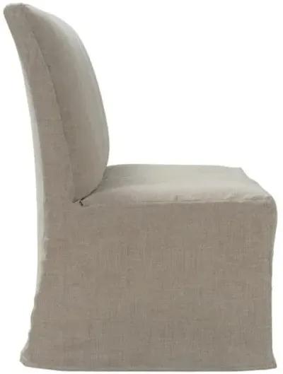 Elio Slipcovered Dining Banquette - Beige