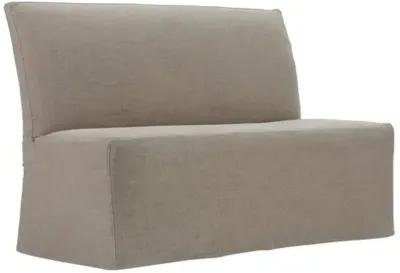 Elio Slipcovered Dining Banquette - Beige