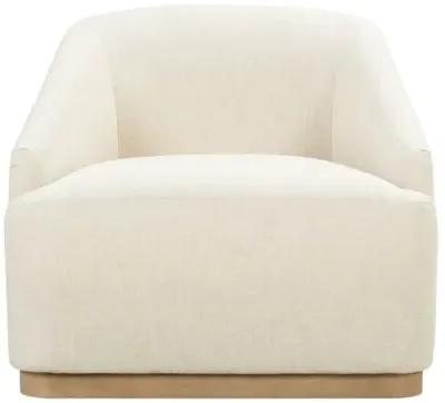 Finch Swivel Chair - Beige Cotton-Blend