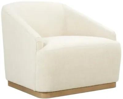 Finch Swivel Chair - Beige Cotton-Blend