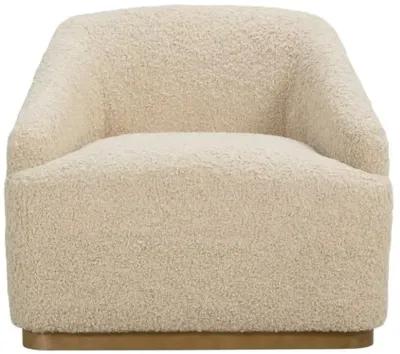 Finch Swivel Chair - Sand Shearling