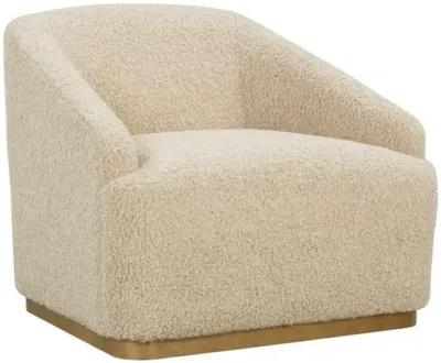 Finch Swivel Chair - Sand Shearling