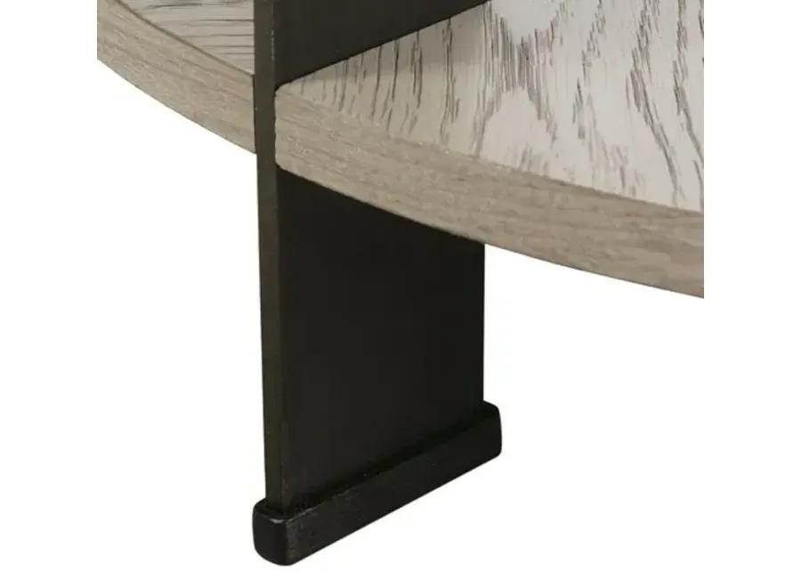 Daphne Oak End Table - Storm Grey