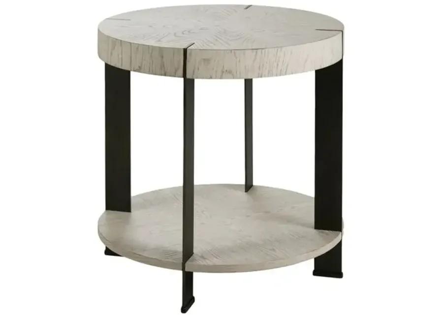 Daphne Oak End Table - Storm Grey