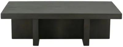 Vinessa Rectangular Oak Venner Coffee Table - Peppercorn - Brown