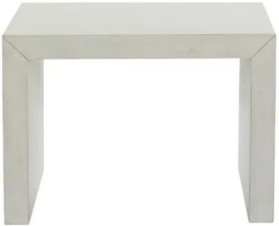 Jasper Resin Side Table - Oyster White