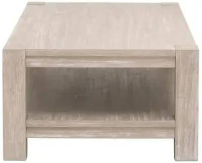 James Rectangular Coffee Table - Natural Gray - Brown