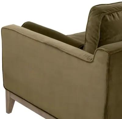 Callie Velvet Club Chair - Olive