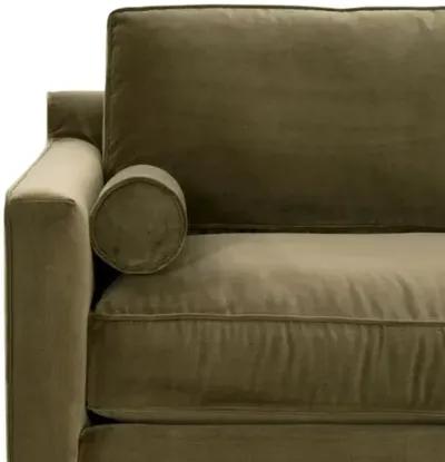 Milly 86" Velvet Sofa - Olive