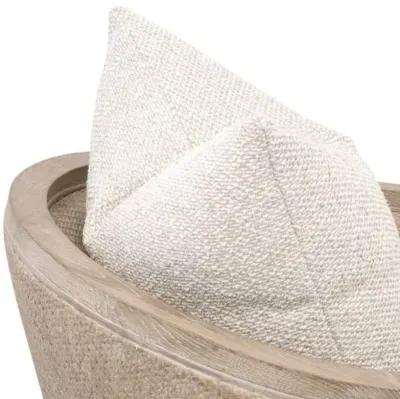 Winnie Cane Wrapped Armchair - Performance Linen/Natural Gray - Beige