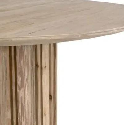 Jean 54" Round Dining Table - Smoke Gray