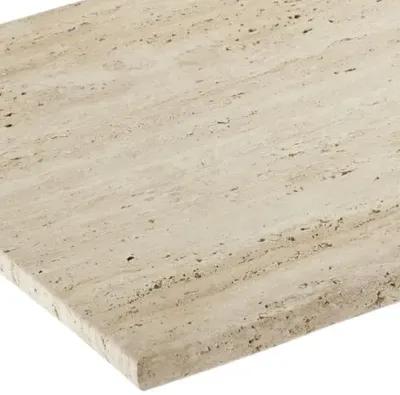 Demi Travertine Console Table - Natural - Currey & Company - Beige