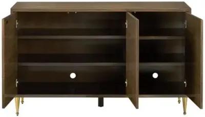 Colette Cabinet - Tawny Brown/Polished Brass - Currey & Company