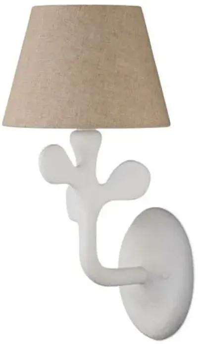 Charny Wall Sconce - Gesso White - Currey & Company