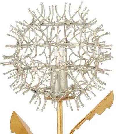 Dandelion Wall Sconce - Silver/Gold - Currey & Company