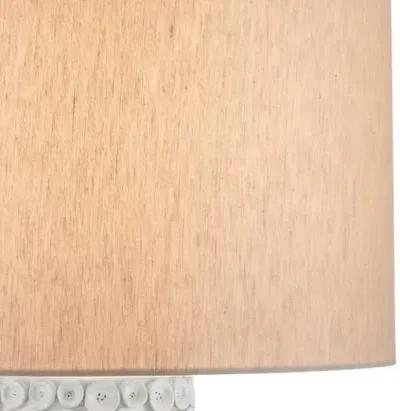 Buttons Plug-in Table Lamp - Gloss White - Currey & Company