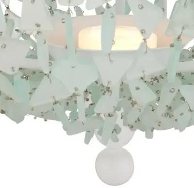 Thalassa Pendant - Seaglass/Sugar White - Currey & Company