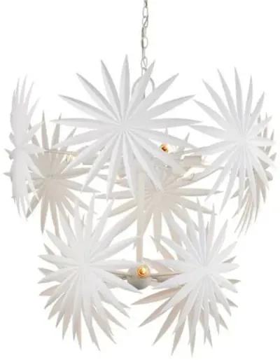 Bismarkia Chandelier - Gesso White - Currey & Company