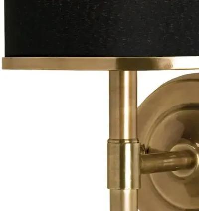 Primo Wall Sconce - Black/Brass - Currey & Company