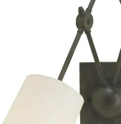 Compass 2-Light Wall Sconce - Black - Currey & Company