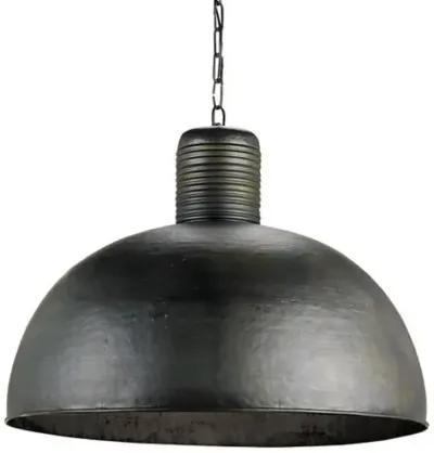 Saga Pendant - Dark Blackened Steel - Currey & Company