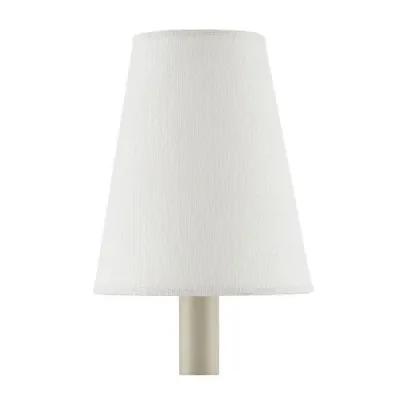 Grasscloth Tapered Chandelier Shade - Currey & Company - Ivory