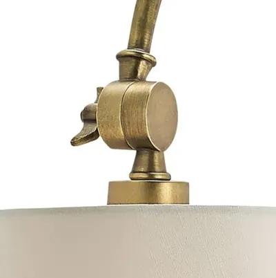 Ashby Swing-Arm Wall Sconce - Antique Brass - Currey & Company - Gold