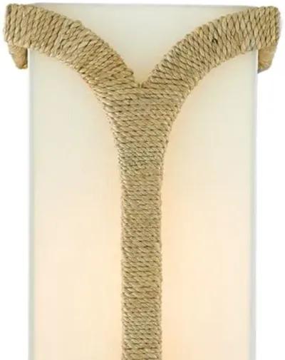 Carthay Wall Sconce - Natural/Dark Contemporary Gold - Currey & Company - Silver