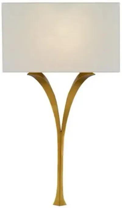 Choisy Wall Sconce - Antique Gold - Currey & Company