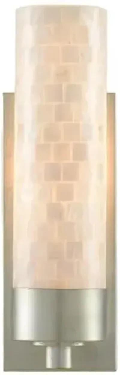 Abadan Wall Sconce - Silver - Currey & Company