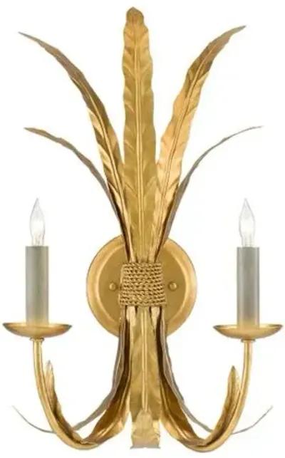 Bette Wall Sconce - Gold - Currey & Company