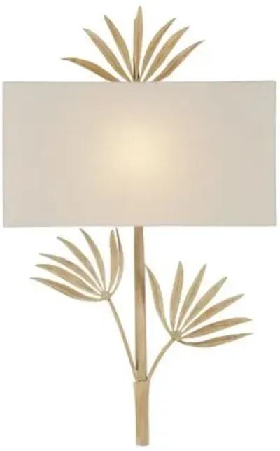 Calliope Wall Sconce - Coco Cream - Currey & Company - White