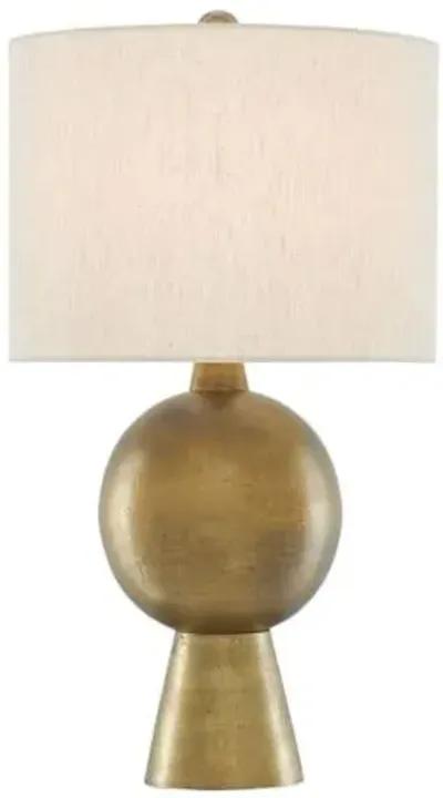 Rami Table Lamp - Antique Brass - Currey & Company - Gold